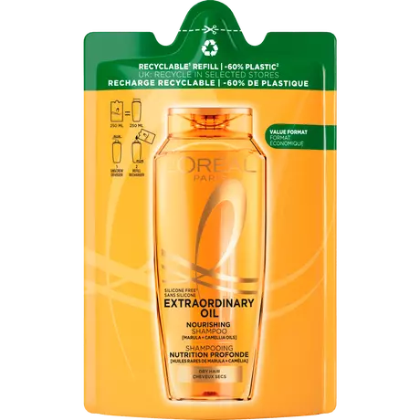 L'Oréal Paris Elvive Refill Extraordinary Oil Shampoo Navulling 250 ML
