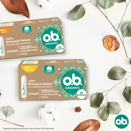 o.b.® Organic Cotton Tampons Normal 16 stuks