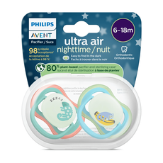 Philips Avent Soother Air Nighttime 6-18M BX2
