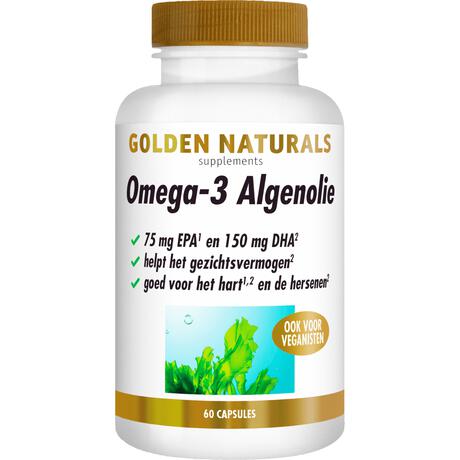 Golden Naturals Omega-3 Algenolie Capsules 60 stuks