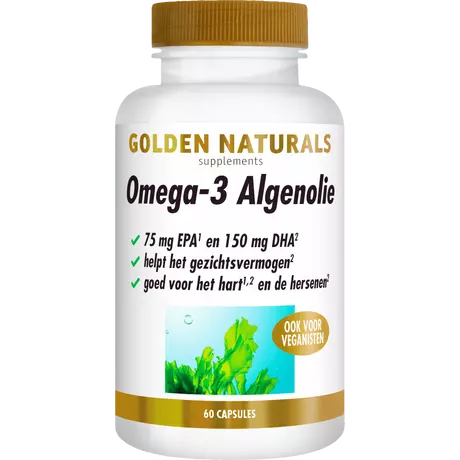 Golden Naturals Omega-3 Algenolie Capsules 60 stuks