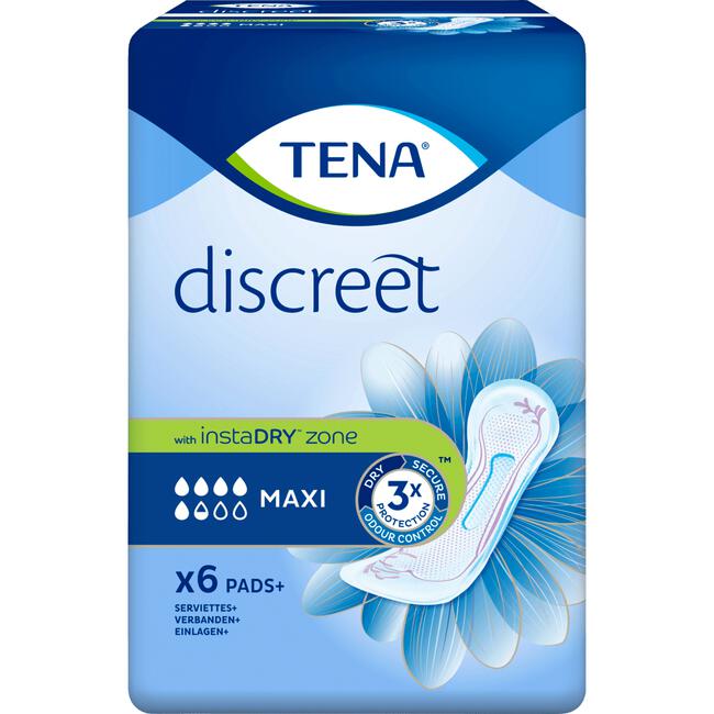 TENA Discreet Maxi Verbanden 6 stuks
