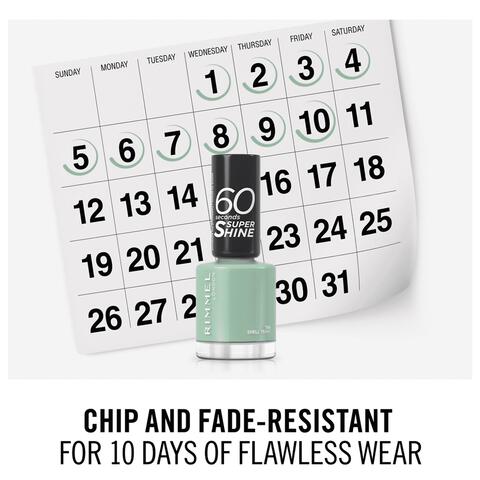 Rimmel London 60 Seconds SuperShine Nagellak 154 Shell Yeah!