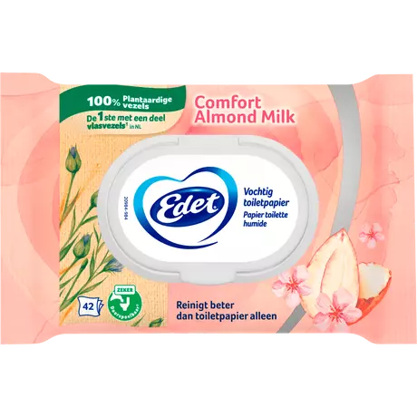 Edet Amandel Vochtig Toiletpapier 42 stuks