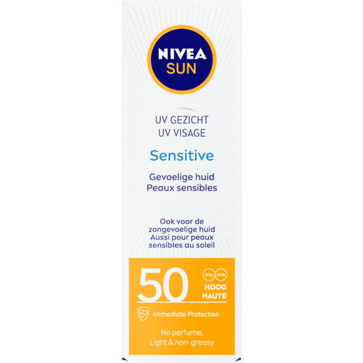 NIVEA SUN Gezichtszonnecrème Sensitive SPF50 50 ML