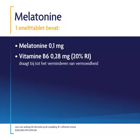 Shiepz Melatonine Original 0,1 MG Tabletten 500 stuks