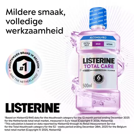 Listerine® Total Care AF Mild Mondwater 500 ML
