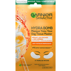 Garnier SkinActive Oog Sheet Masker met Sinaasappel en Hyaluronzuur