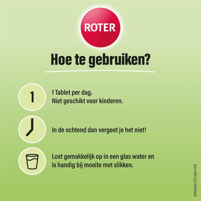 Roter Vitamine C 1000mg Bruistabletten Lime/Lychee 15 stuks