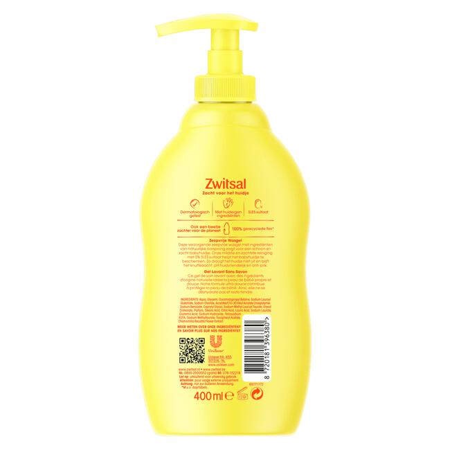 Zwitsal Baby Zeepvrije Wascreme 400 ML