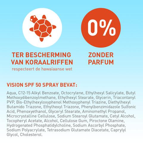 Vision Zonnebrand SPF50 Spray 180 ML