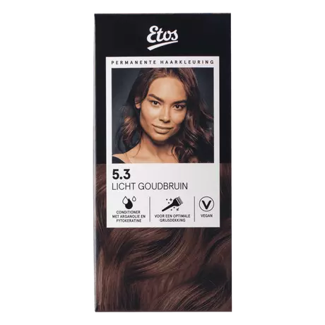 Etos Permanente Haarkleuring 5.3 Licht Goudbruin