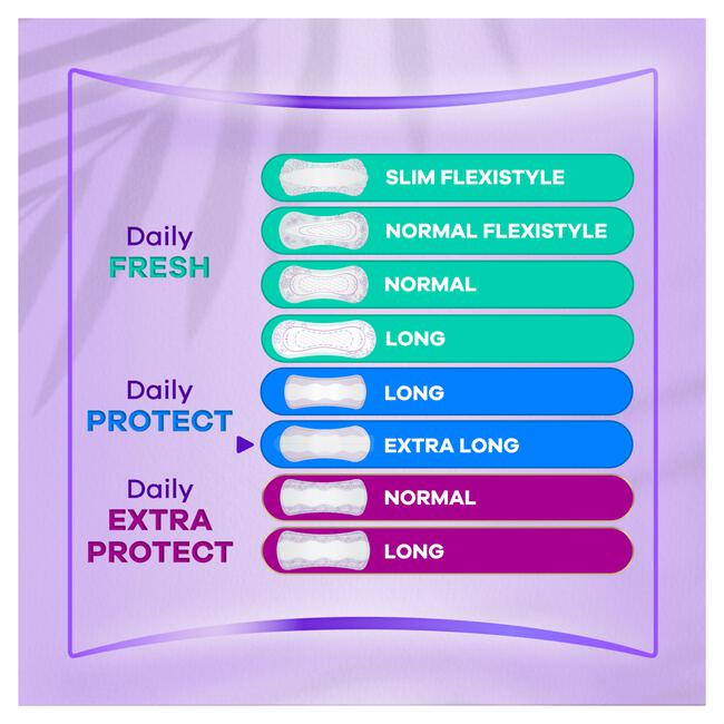 Always Daily Protect Inlegkruisjes Extra Long 58 Stuks