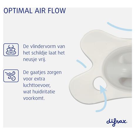 Difrax Fopspeen Naturel Earth Moonstone 0-6 Maanden 