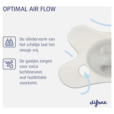 Difrax Fopspeen Naturel Earth Moonstone 0-6 Maanden 