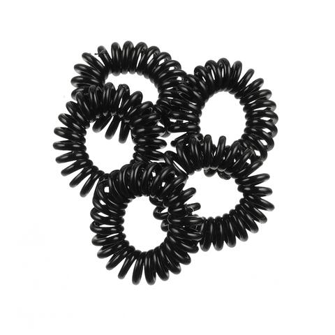 Etos Kabelelastieken Zwart 5St