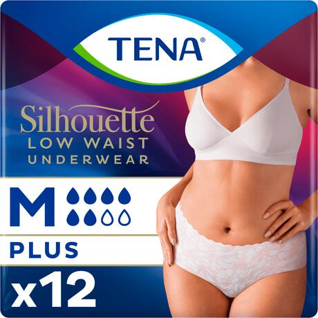 TENA Silhouette Plus Wit Wegwerp Broekjes Low Waist M