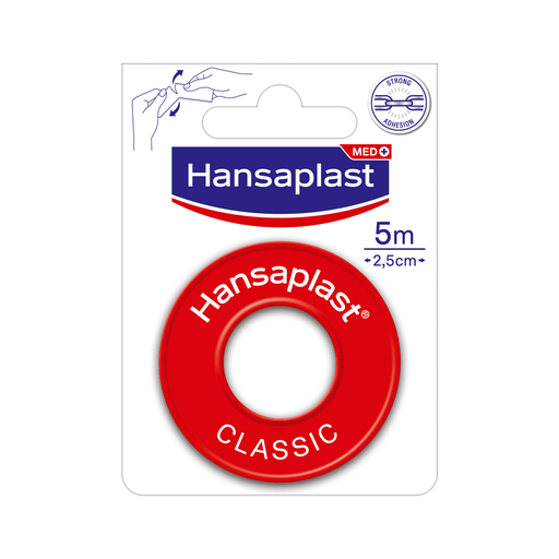 Hansaplast Classic Hechtpleister 5 M x 2.5 CM