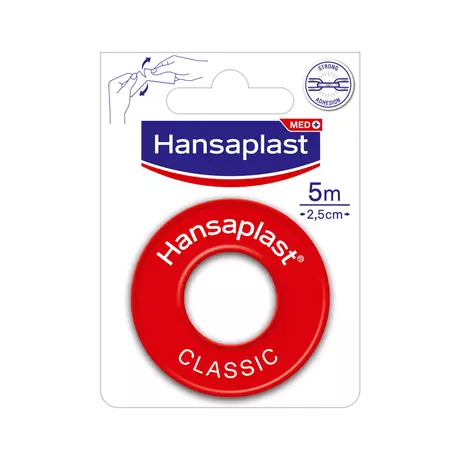 Hansaplast Classic Hechtpleister 5 M x 2.5 CM