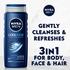 NIVEA MEN Cool Kick 3-in-1 Douchegel 500 ML