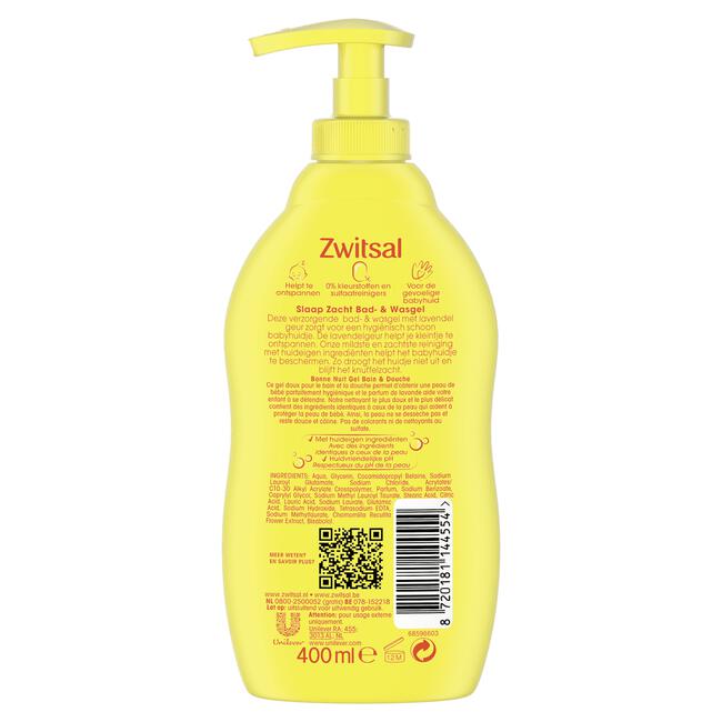 Zwitsal Slaap Zacht Lavendel Bad & Douche Gel 400 ML