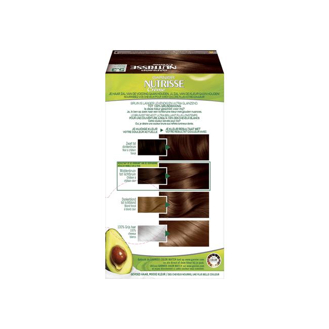 Garnier Nutrisse Crème Permanente Haarverf 5.3 Licht Goudbruin