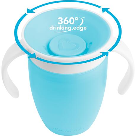 Munchkin Miracle 360° Trainer Anti-Lek Drinkbeker Blauw