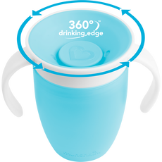 Munchkin Miracle 360° Trainer Anti-Lek Drinkbeker Blauw