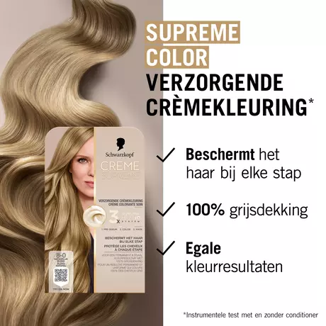 Schwarzkopf Creme Supreme Haarkleuring 8-16 Cool Asblond