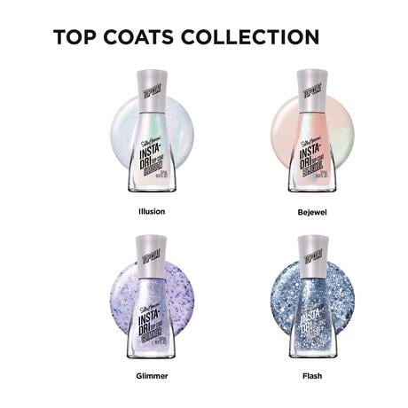 Sally Hansen Insta-Dri Top Coat - Multicolor - 129 Illusion