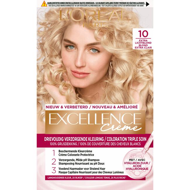 L'Oréal Paris Excellence Crème Verzorgende Crèmekleuring 10 Extra Lichtblond