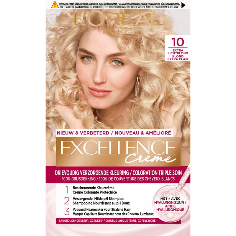 L'Oréal Paris Excellence Crème VerzorgendeKleuring 10 Extra Lichtblond
