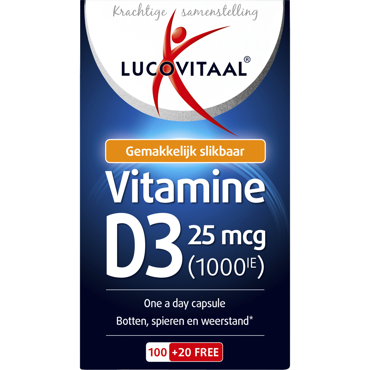 Lucovitaal Vitamine D3 25 MCG Capsules 120 — 120 stuks