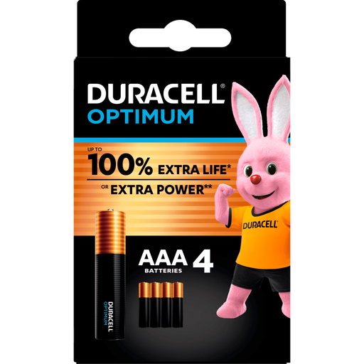Duracell Batterijen Alka Optimum AAA 4 stuks