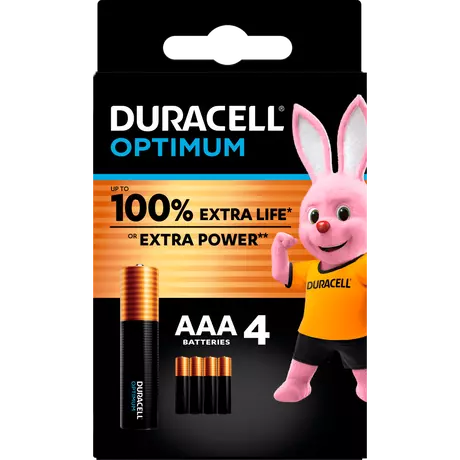 Duracell Batterijen Alka Optimum AAA 4 stuks