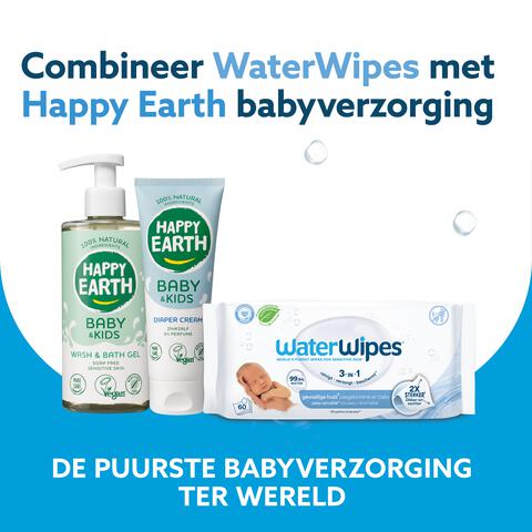 WaterWipes Billendoekjes Voordeeldoos 9 x 60 stuks