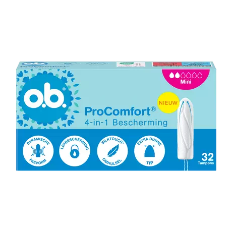 o.b.® Pro Comfort Advanced Mini Tampons 32 Stuks