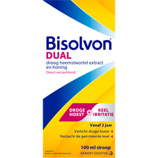Bisolvon Dual Siroop, Bij Droge Hoest En Keelirritatie 100 ML