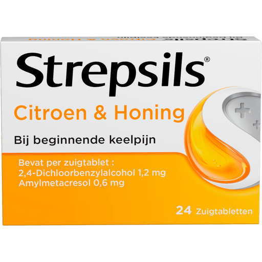Strepsils Citroen & Honing Zuigtabletten 24 Stuks