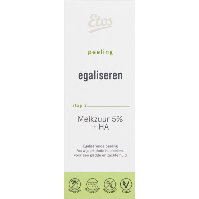 Etos Melkzuur 5% + HA Peeling Exfoliant 30 ML