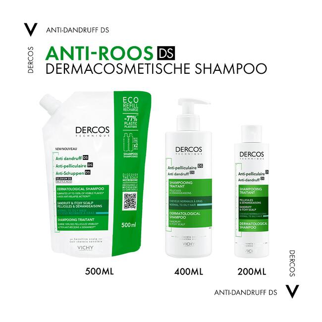 Vichy Dercos Anti-Roos Shampoo Navulling 500 ML