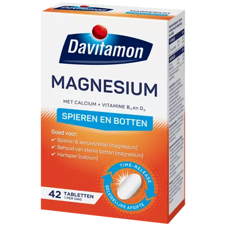 Davitamon Magnesium Calcium + Vitamine B3 D3 Tabletten 42 stuks