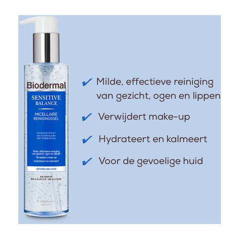 Biodermal Sensitive Balance Micellaire Reinigingsgel 200 ML