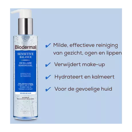 Biodermal Sensitive Balance Micellaire Reinigingsgel 200 ML