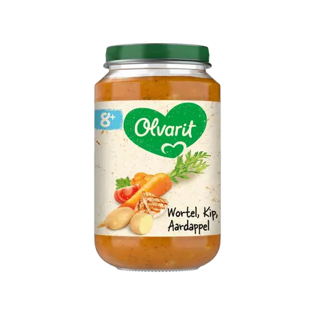 Olvarit Wortel Kip Aardappel  8+ Maanden 200 gram