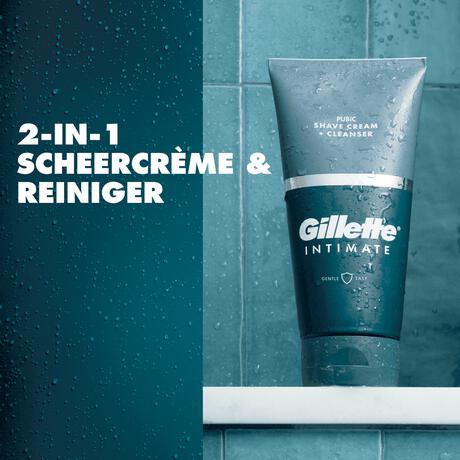 Gillette Intimate 2-In-1 Scheercrème & Reiniger Voor Intieme Zone 177 ML
