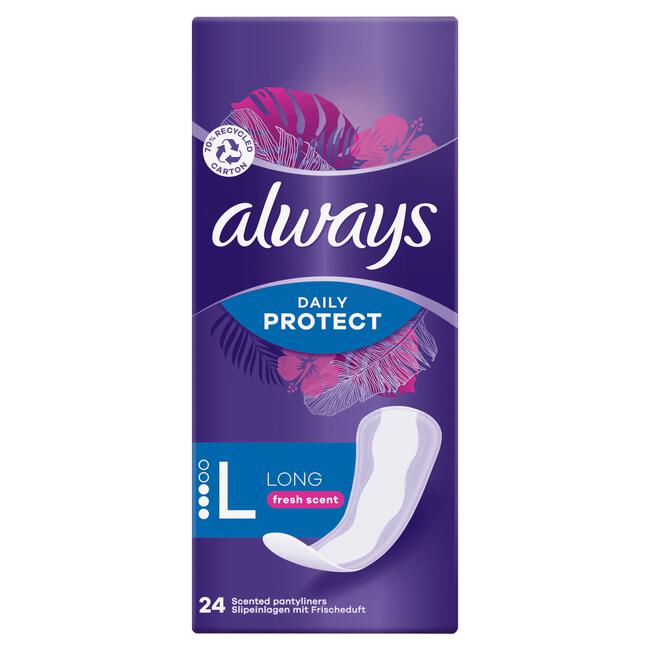 Always Daily Protect Inlegkruisjes Long 24 Stuks