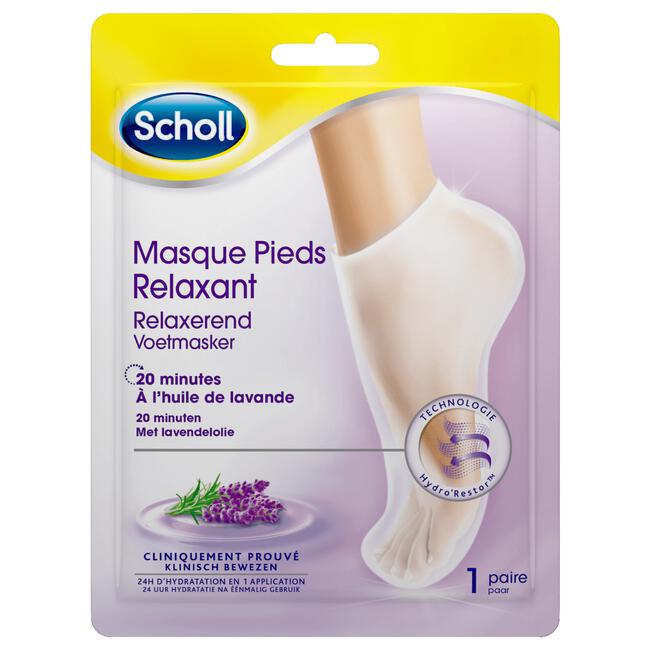 Scholl Voetenmasker Voetencreme Voedend en Relaxerende Lavendel Expert Care 1 paar