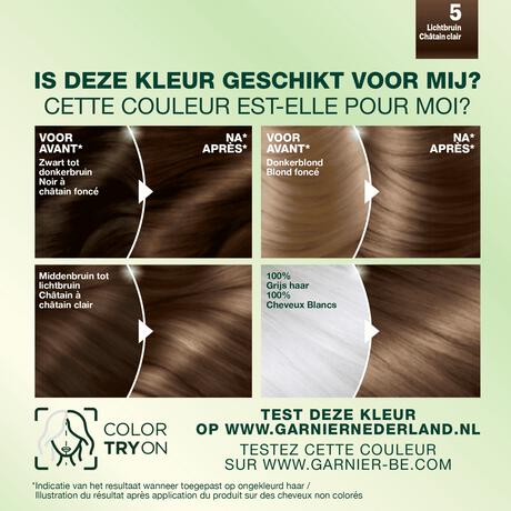 Garnier Nutrisse Crème Permanente Haarverf 5 Lichtbruin