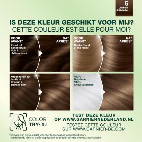 Garnier Nutrisse Crème Permanente Haarverf 5 Lichtbruin
